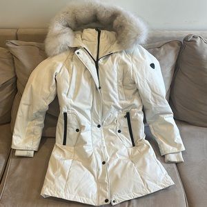 1 Madison double layer coat with fur trim WHITE / great ski coat